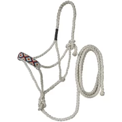 Tough 1 Mule Tape Halter With Beaded Nose And 10' Lead Rope