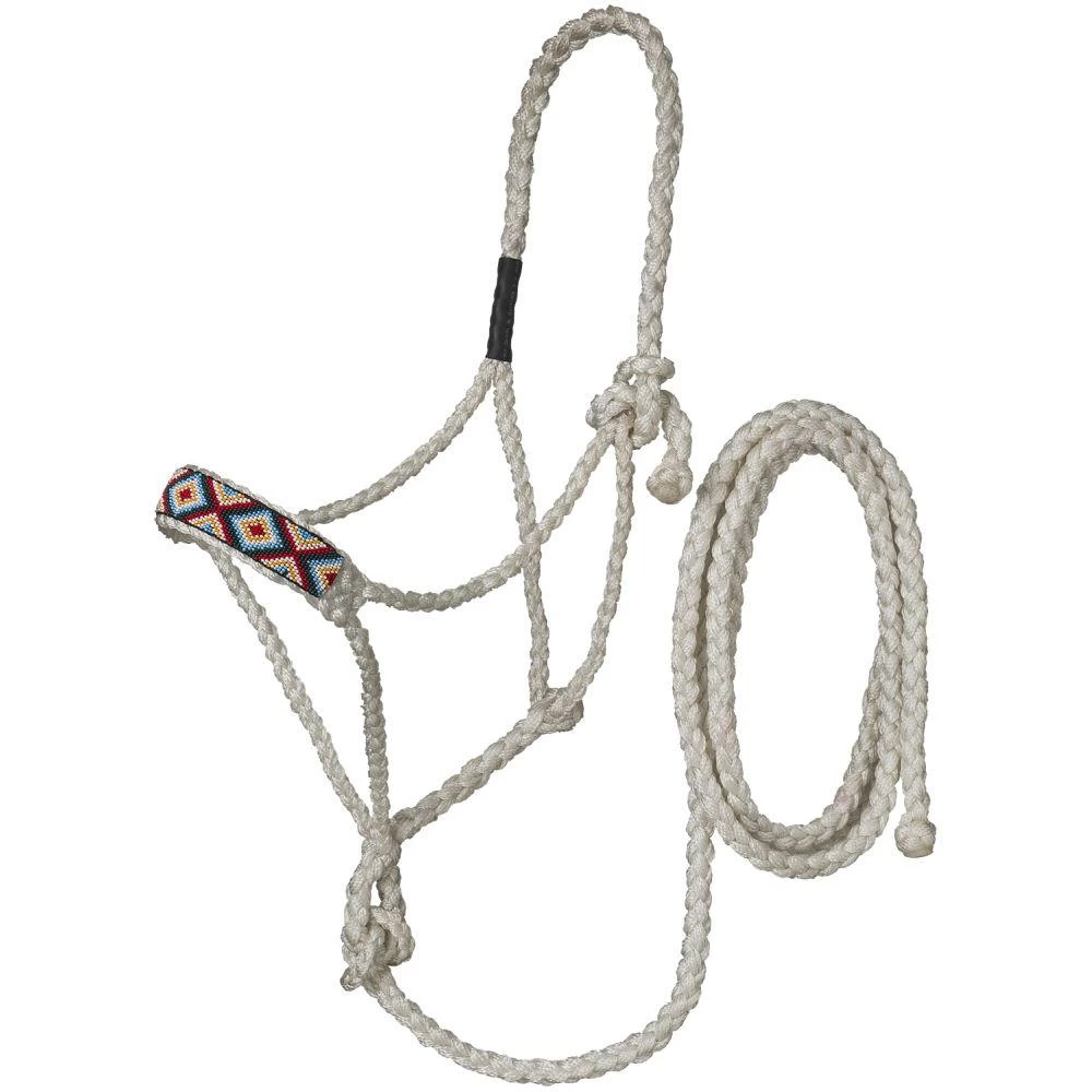 Tough 1 Mule Tape Halter With Beaded Nose And 10' Lead Rope