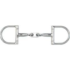 Toklat Pony Stainless Steel Dr. Bristol Snaffle Dee Bit With 2 1/2" Rings