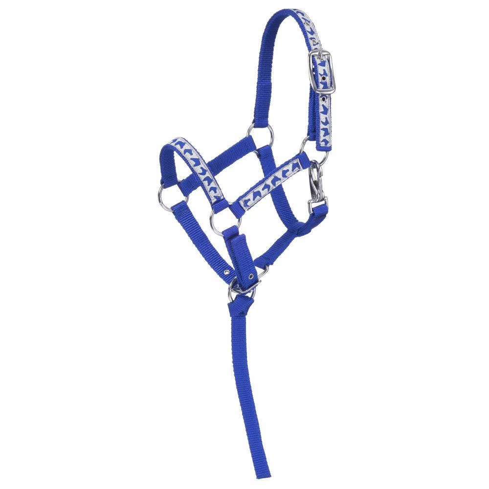 Tough 1 Nylon Horse Head Print Miniature Halter
