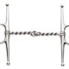 Korsteel Stainless Steel Corkscrew Mouth Full Cheek Snaffle Bit