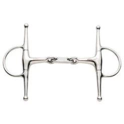 Korsteel Stainless Steel Dr Bristol Full Cheek Snaffle Bit