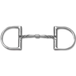 Myler Dee Without Hooks With Stainless Steel Twisted Comfort Snaffle