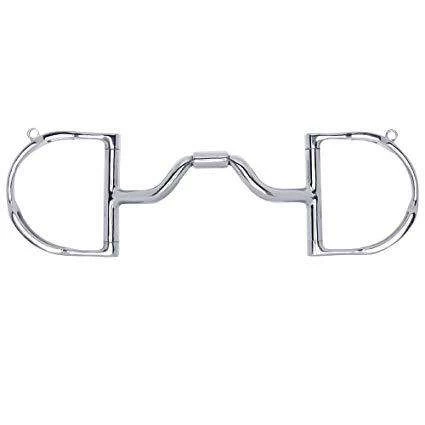 Myler 3 3/8" Medium Dee With Hooks With Low Medium Wide Ported Barrel