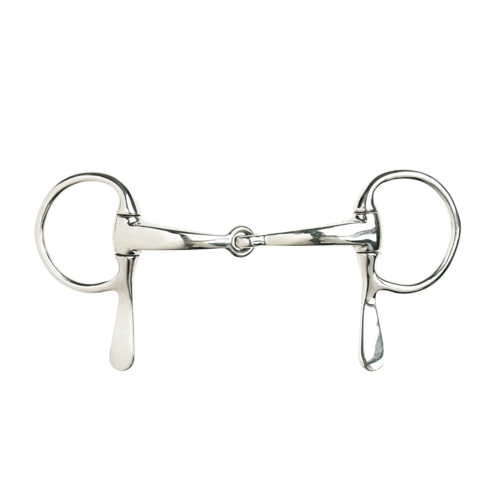Finntack Curved Snaffle Half Cheek Driving Bit