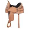 Tough 1 King Series Cowboy Roughout Saddle With Barbwire Tooling