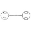 Korsteel Stainless Steel Jointed Beval Loose Ring Snaffle Bit
