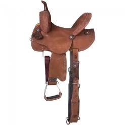 Tough 1 Medina Miniature Buckstitch Roughout Barrel Saddle