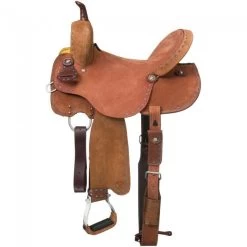 Tough 1 Medina Buckstitch Roughout Barrel Saddle