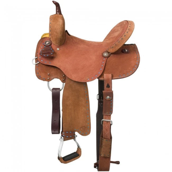 Tough 1 Medina Buckstitch Roughout Barrel Saddle