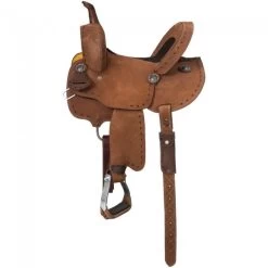 Tough 1 Branson Miniature Buckstitch Roughout Barrel Saddle