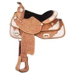 Tough 1 Seven Oaks Draft Cross Silver Show Wide Tree Saddle
