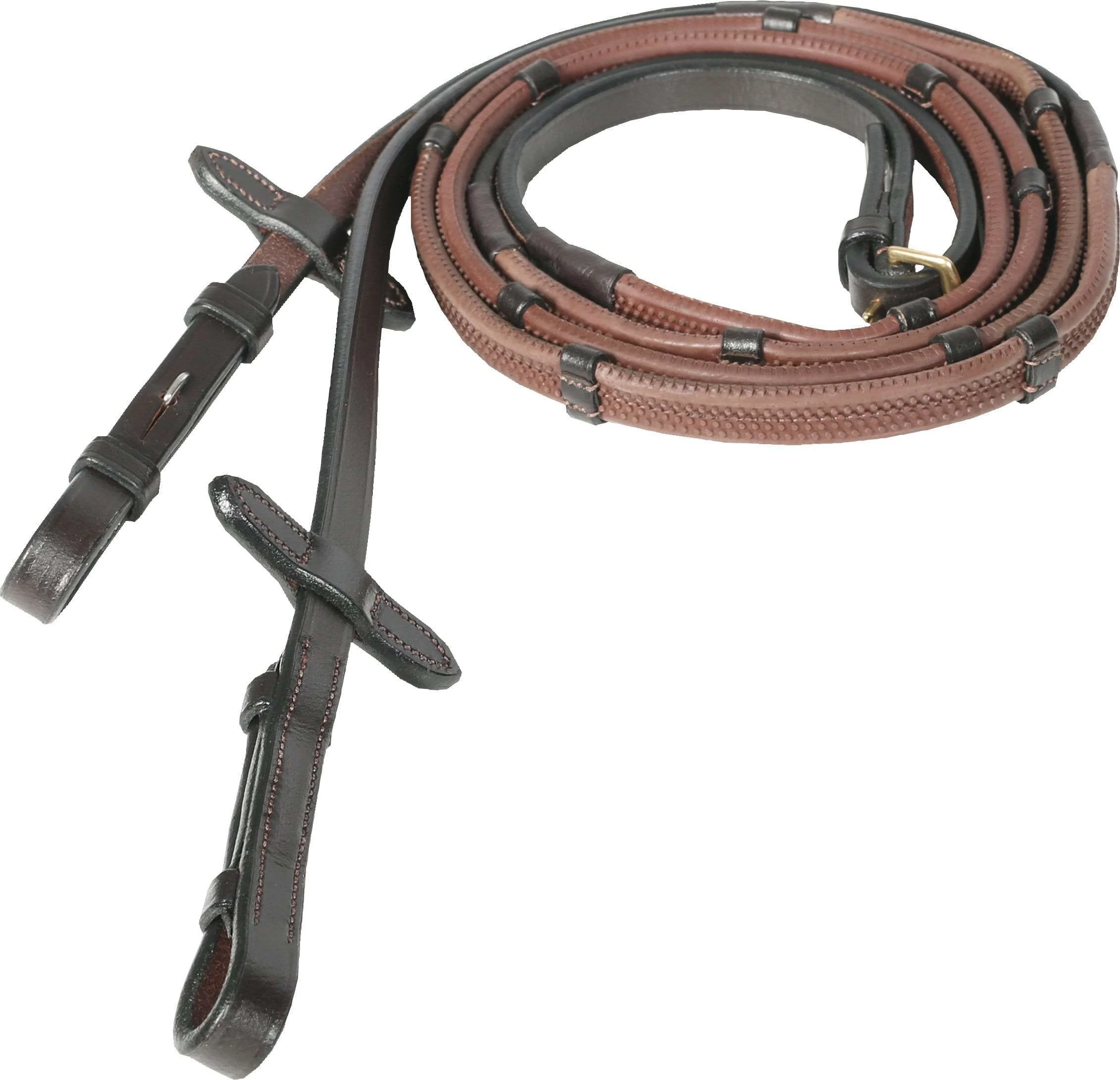 Horze Soft Grip Rubber Reins W/stoppers - Image 2