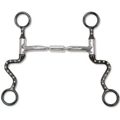 Myler Black Seven Shank With Sweet Iron Comfort Snaffle Wide Barrel