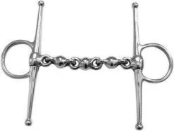 Korsteel Stainless Steel Waterford Full Cheek Snaffle Bit