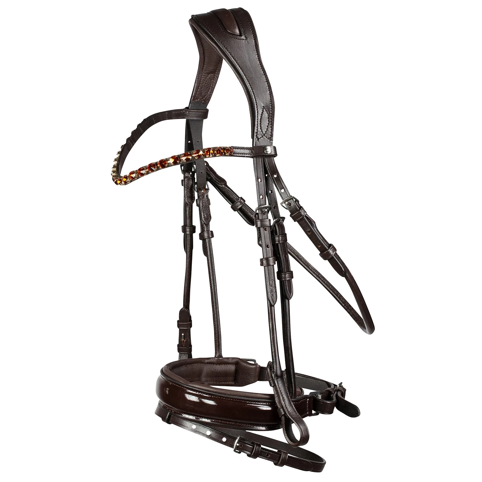 Horze Clermont Ergonomic Crystal Bridle - Image 4