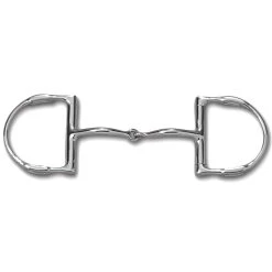 Myler Dee With Hooks With Stainless Steel Snaffle